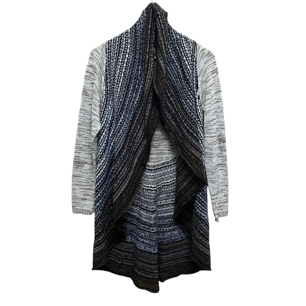 Bianca Nygard Crochet Knit Cocoon Style Open Front Cardigan Size S
